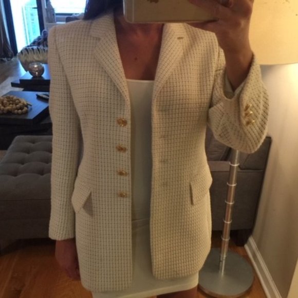 Vintage Escada Margaretha Ley Cream Women's Blazer